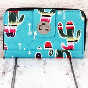 Cactus Serape wallet